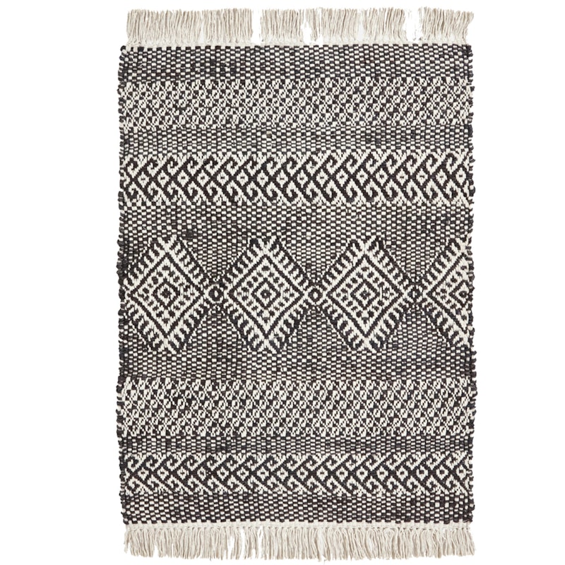 Ethnic Matto 60x90 cm, Musta/Nature