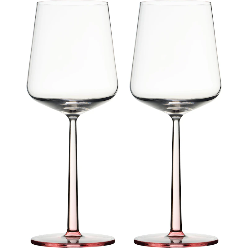 Essence Punaviinilasi 45 cl 2 kpl:n pakkaus, Vaaleanpunainen