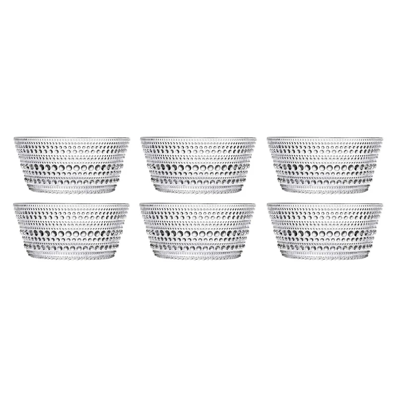 Kastehelmi Bowl 23 cl Clear, 6 Pcs