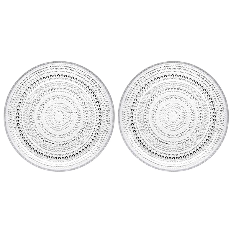 Kastehelmi Plate Clear 24,8 cm, 2 Pcs