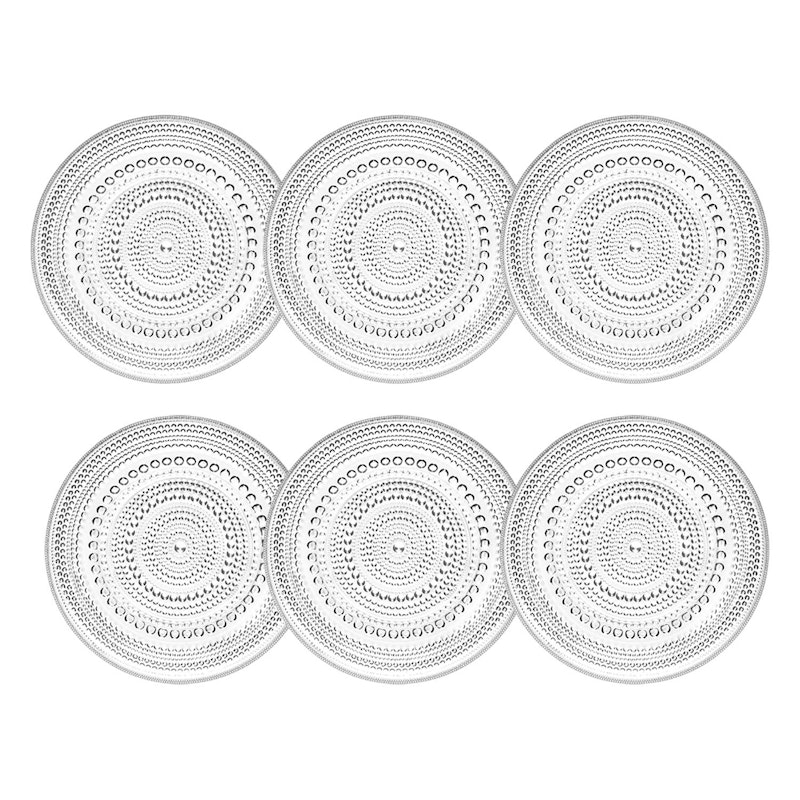 Kastehelmi Side Plate Clear 17 cm, 6 Pcs