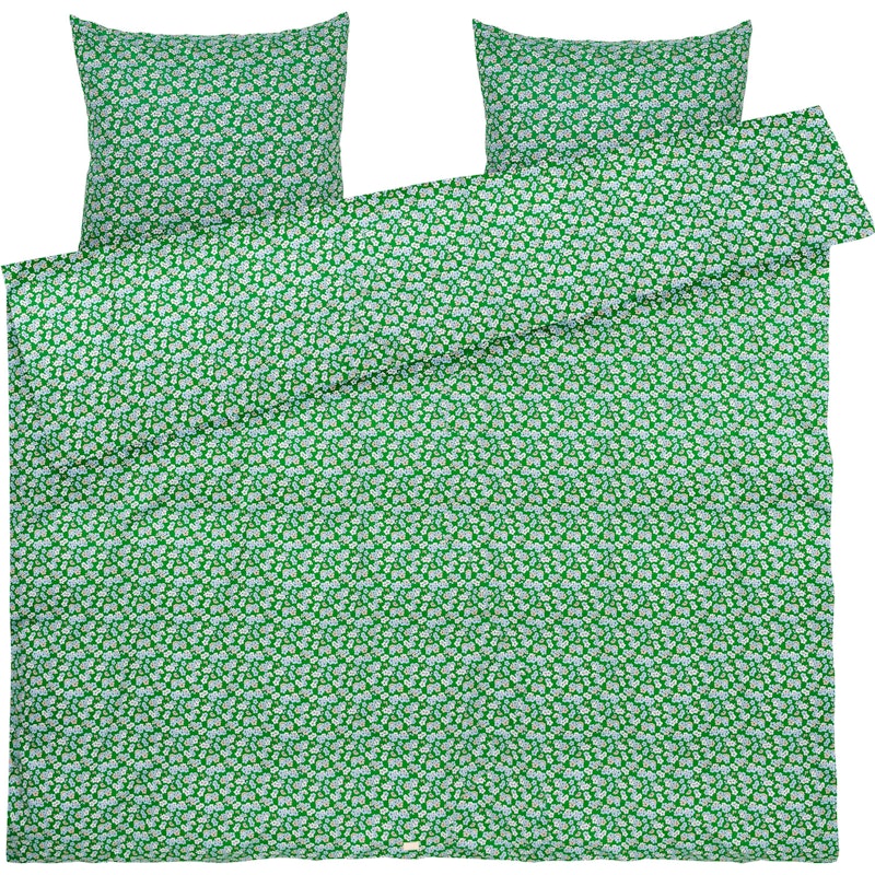 Pleasantly Vuodevaatteet 200x220 + 60x63 cm, Vihreät