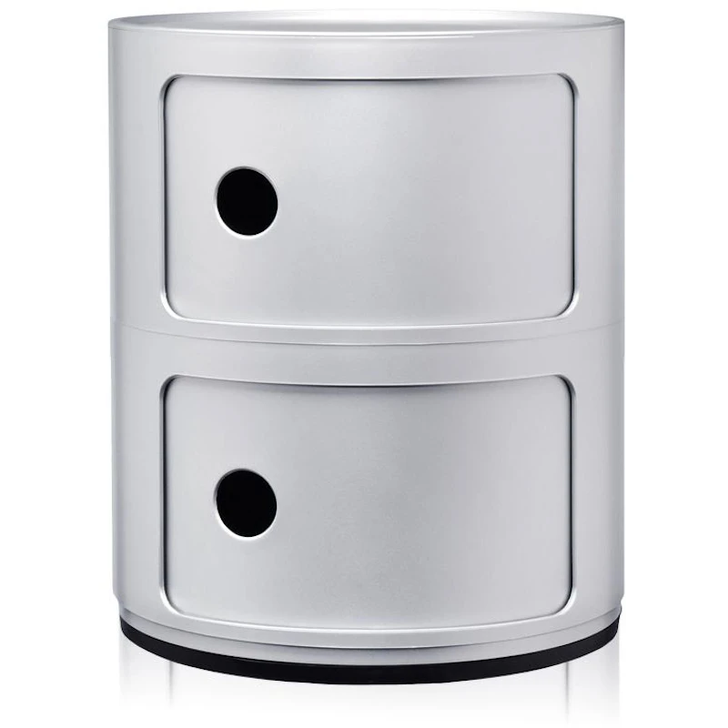 Componibili Classic Säilytys 2 Osiolla, Hopeinen