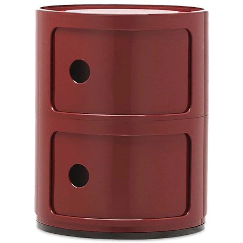 Componibili Classic Säilytys 2 Osiolla, Burgundinpunainen