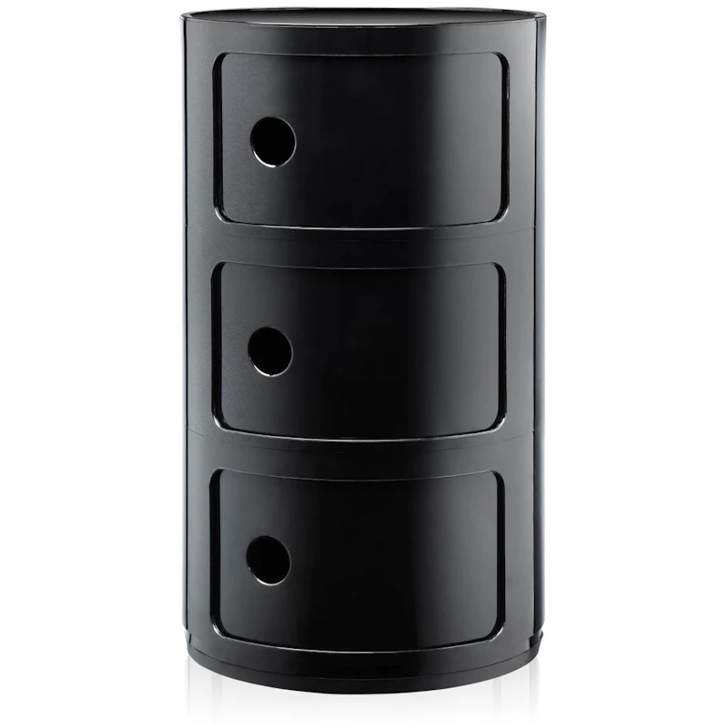 Componibili Classic Säilytys 3 Osiolla, Musta