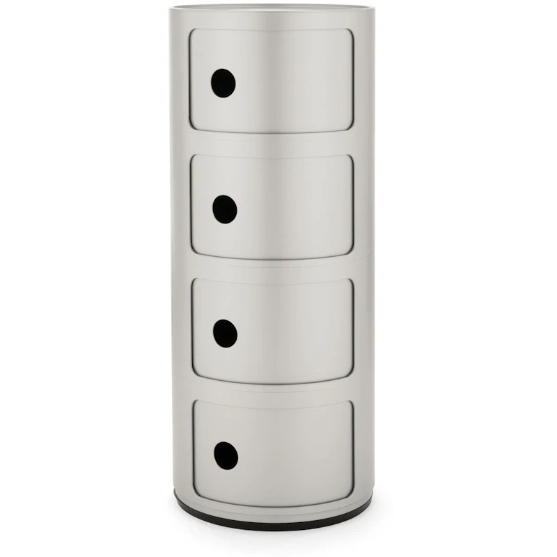 Componibili Classic Säilytys, Matta 4 Osiolla, Hopeinen