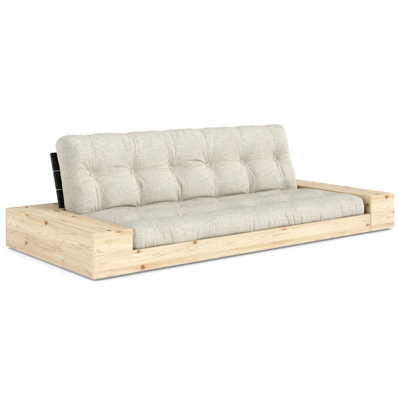 Base Sofa Bed With Storage, Black Night / Soft Chalk