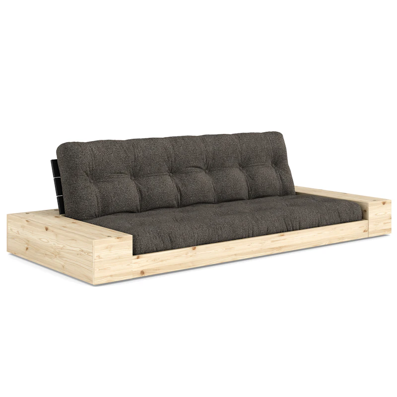 Base Sofa Bed With Storage, Black Night / Mellow Brown