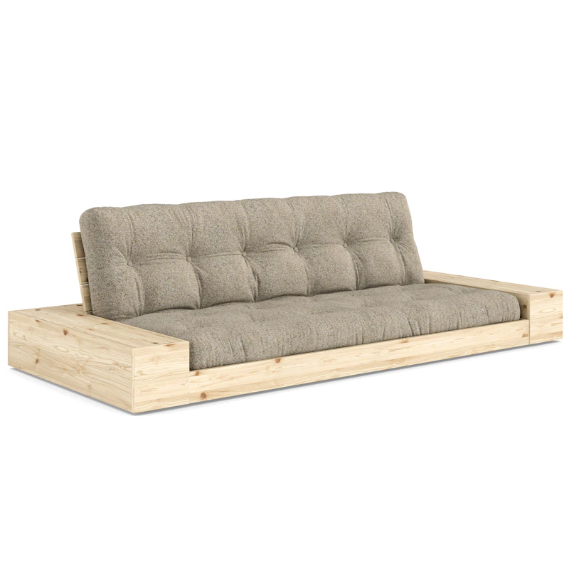 Base Sofa Bed With Storage, Raw / Warm Sand