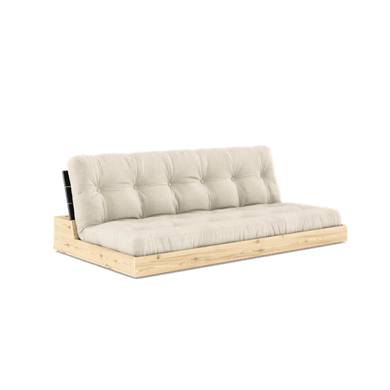 Base Sovesofa Med 5-lags Madrass Svart Natt/Lin