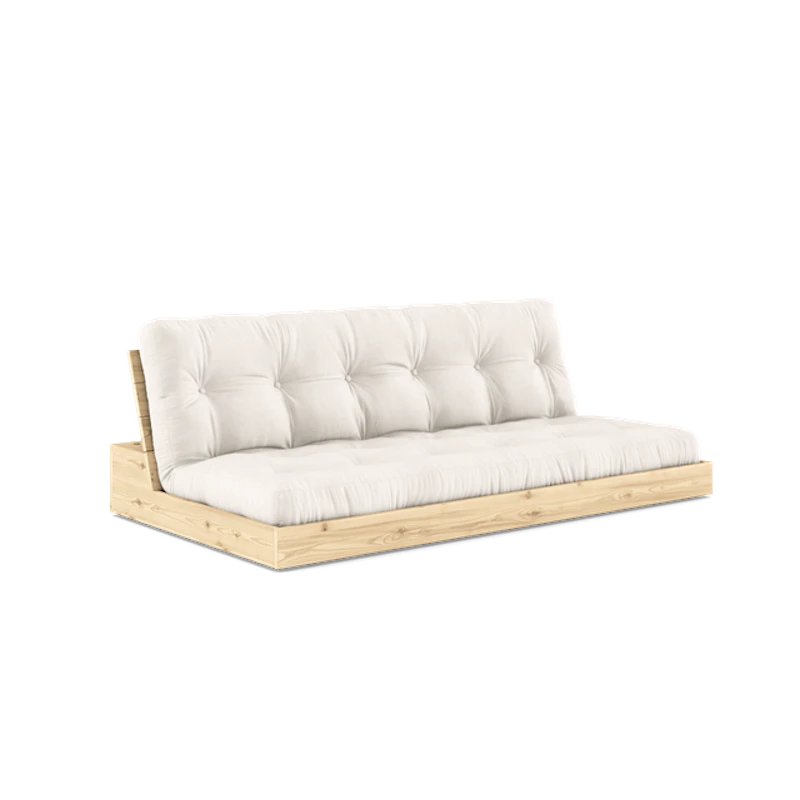 Base Sovesofa Med 5-lags Madrass Klar/Naturfarget
