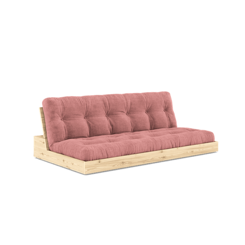 Base Sovesofa Med 5-lags Madrass Klar/Sorbet Rosa