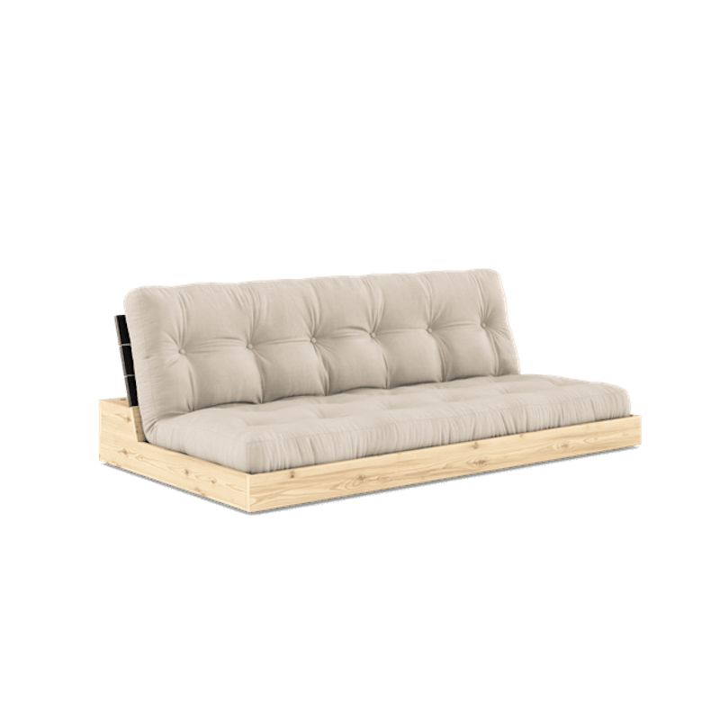 Base Sovesofa Med 5-lags Madrass Svart Natt/Beige