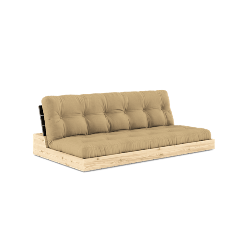 Base Sovesofa Med 5-lags Madrass Svart Natt/Beige