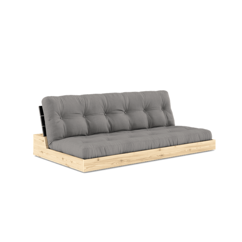 Base Sovesofa Med 5-lags Madrass Svart Natt/Grå