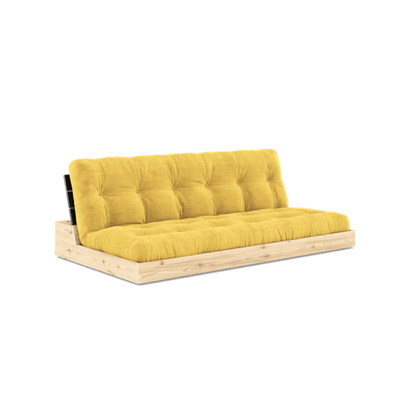 Base Sovesofa Med 5-lags Madrass Svart Natt/Honning