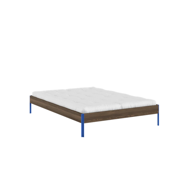 Core Sengeramme 140x200 Johannesbrunt/Livlig Blå
