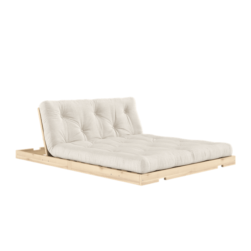 Flip-sovesofa Med Madrass 140x200 Lin/Raw