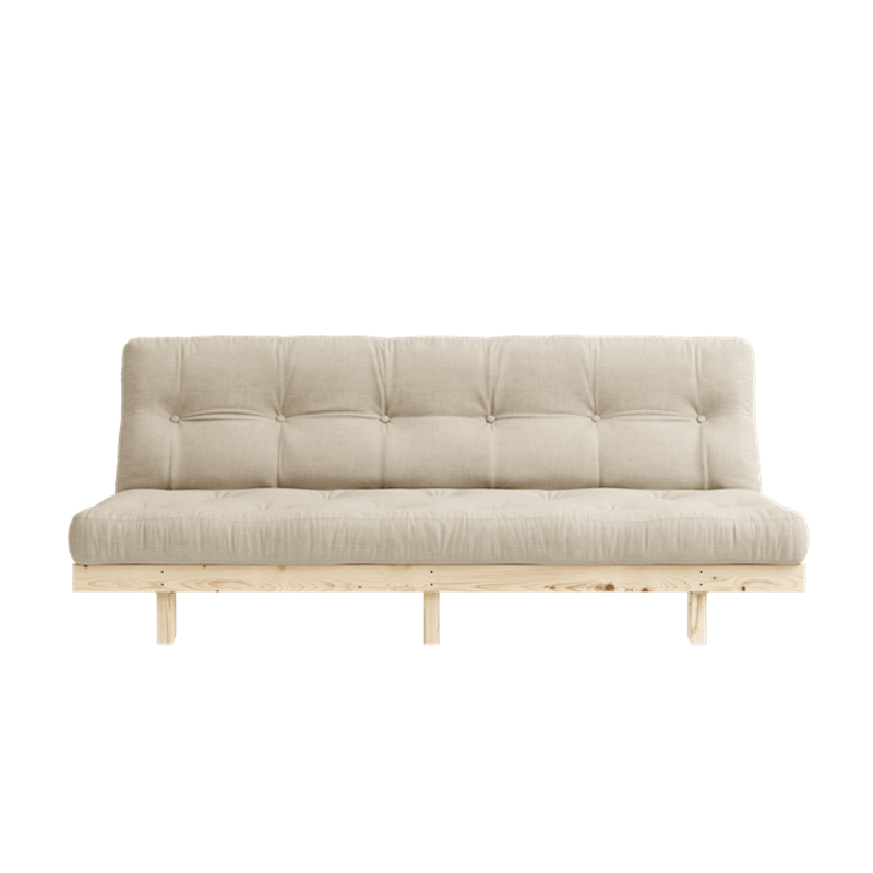 Lean Sovesofa Med 5-lags Madrass 130x190 Beige/Raw