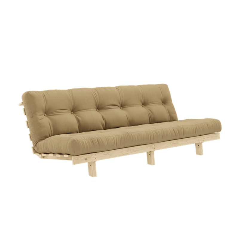 Lean Sovesofa Med Alpha Madrass 130x200 Beige/Raw