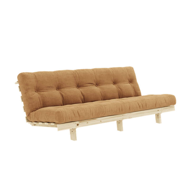 Lean Sovesofa Med Alpha Madrass 130x200 Fudge Brown/Raw