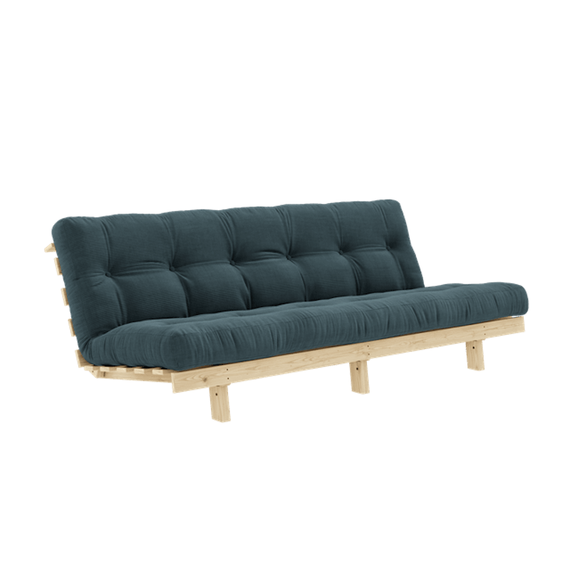 Lean Sovesofa Med Alpha Madrass 130x200 Lys Blå/Raw