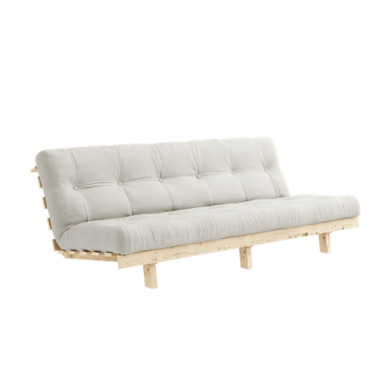 Lean Sovesofa Med Alpha Madrass 130x200 Natur/Raw