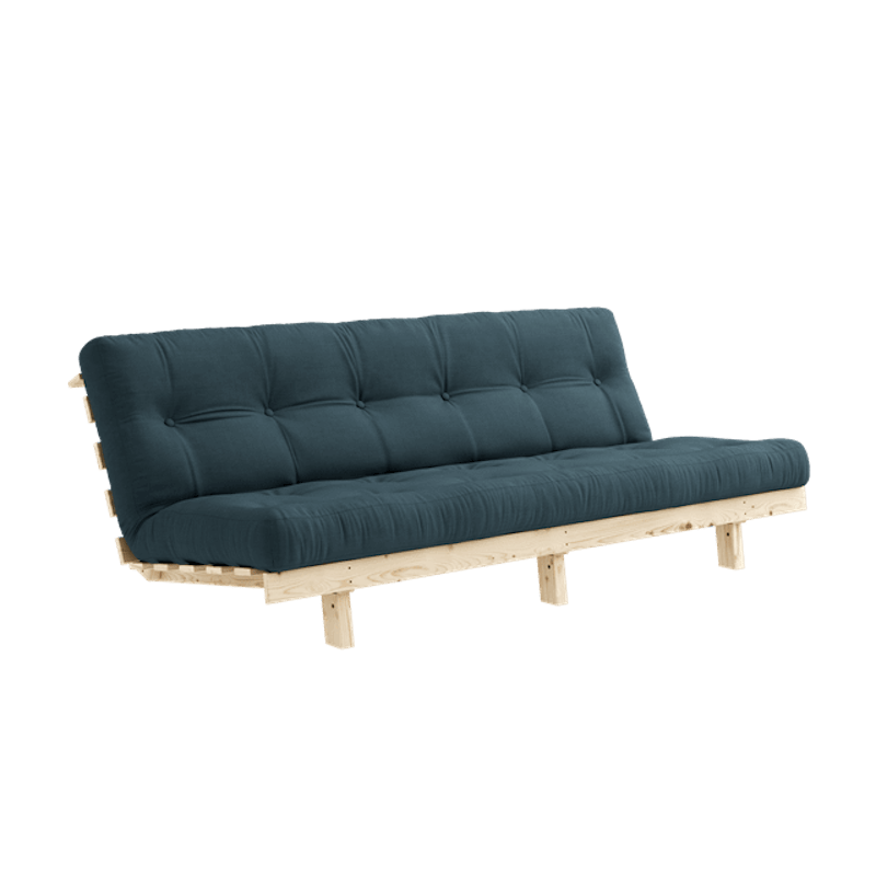 Lean Sovesofa Med Alpha Madrass 130x200 Petroleum/Raw