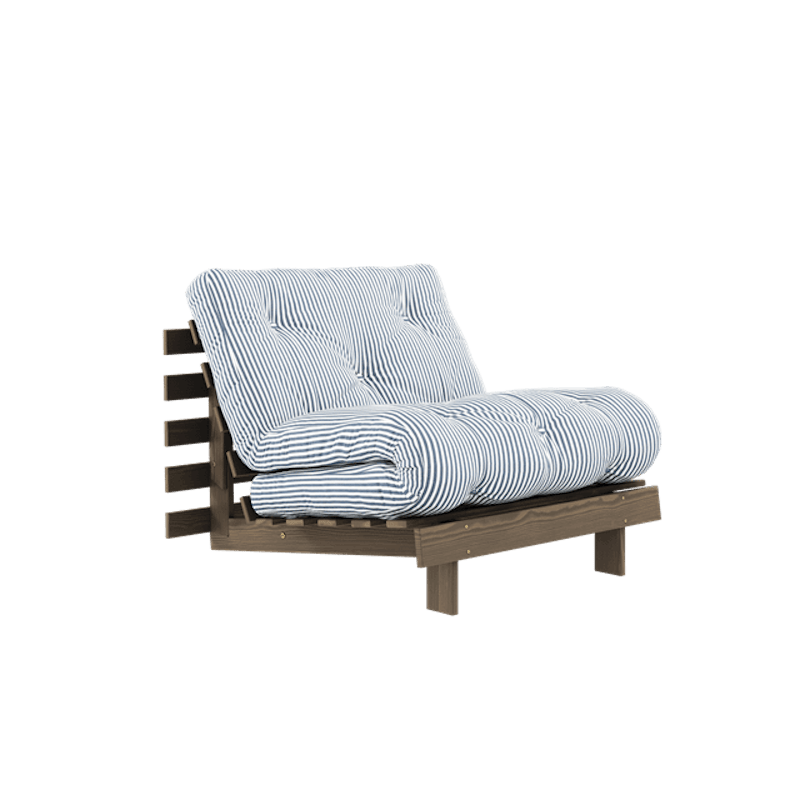 Roots Sovesofa Med Madrass 90x200 Johannesbrunt/Strandblå