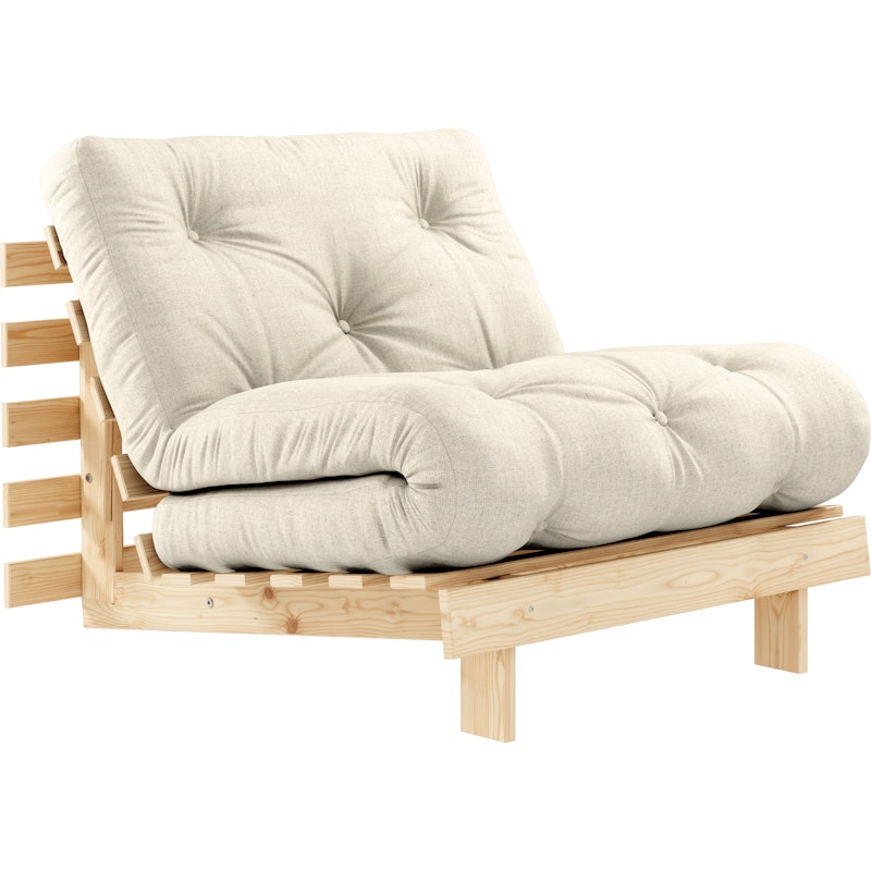 Roots 90 Lounge-Tuoli, Mänty / Linen