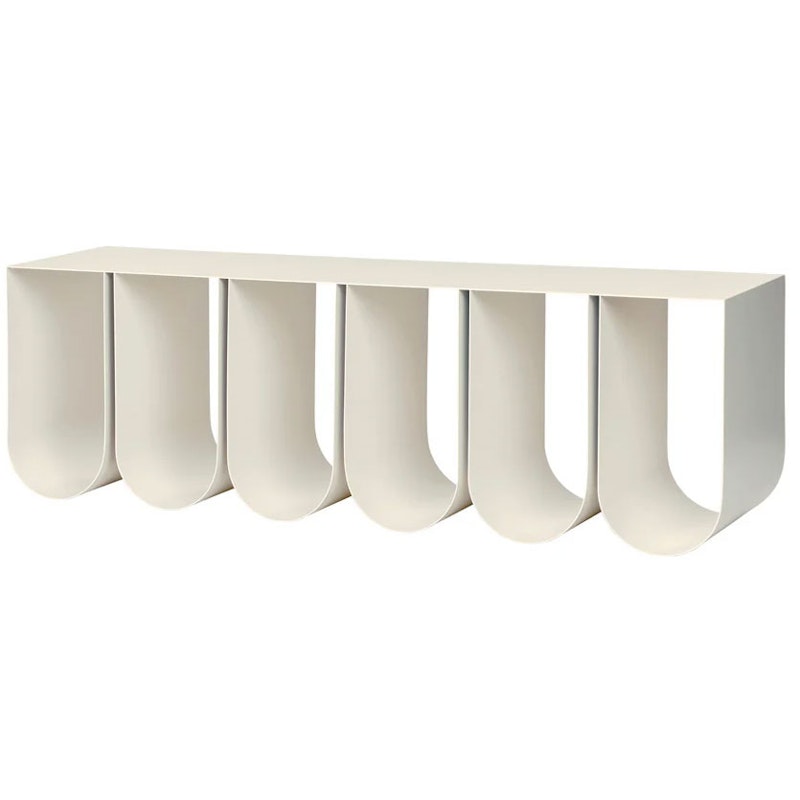 Curved Seinähylly, Beige