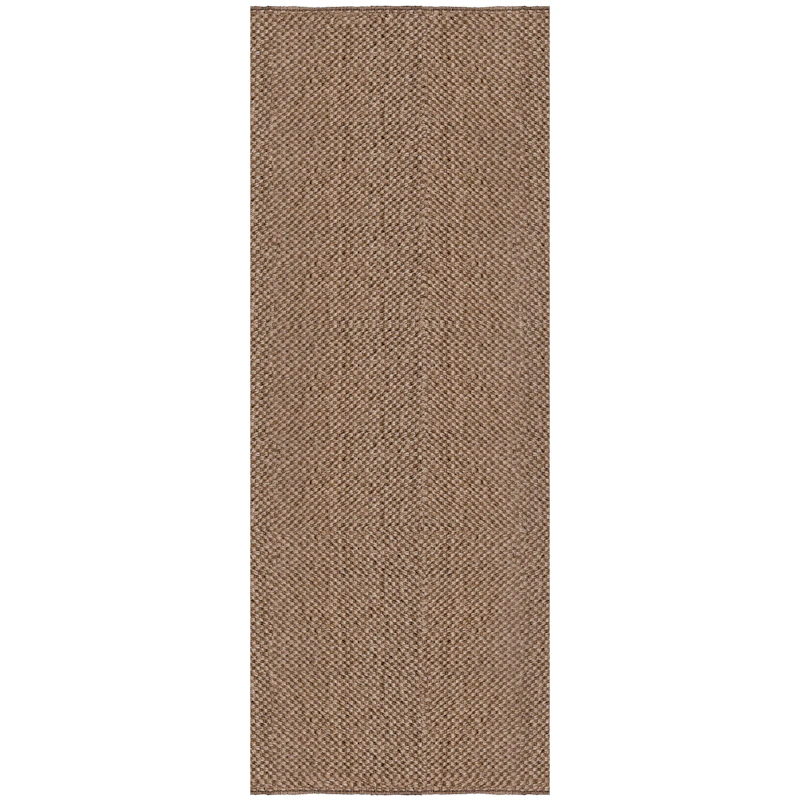 Basket Weave Sisal Matto 75x240 cm, Ruskea