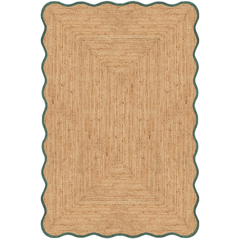 Scallop Juuttimatto 180x270 cm, Tummanvihreä