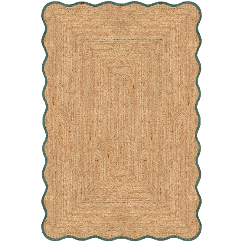 Scallop Juuttimatto 200x300 cm, Tummanvihreä