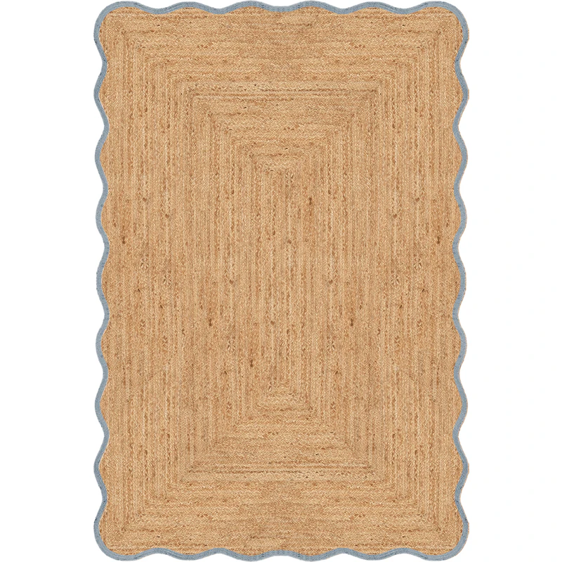 Scallop Juuttimatto 140x200 cm, Misty Blue