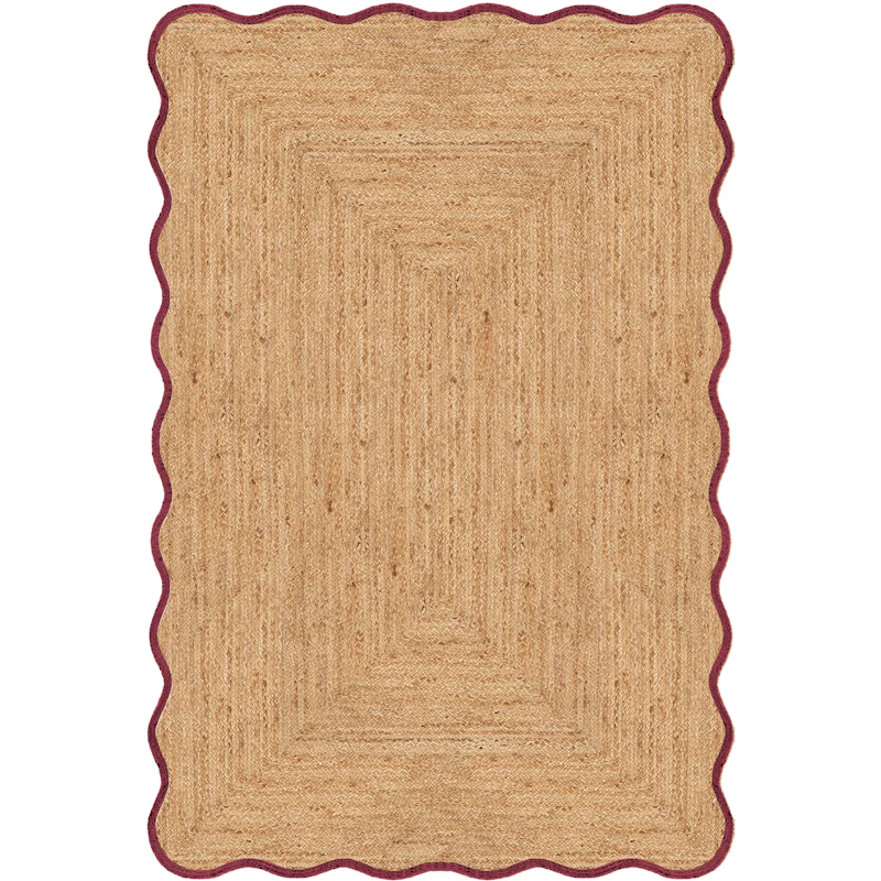 Scallop Juuttimatto 200x300 cm, Burgundinpunainen