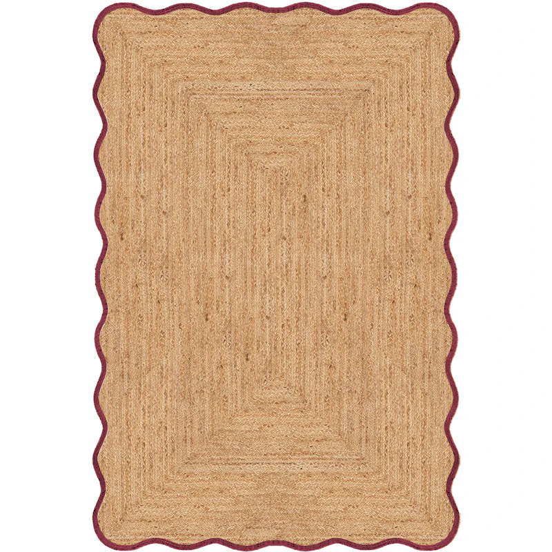 Scallop Juuttimatto 250x350 cm, Burgundinpunainen