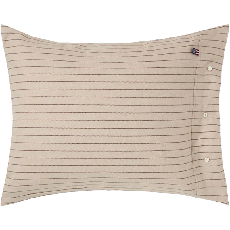 Pinstriped Tyynynpäällinen 50x60 cm, Beige / Ruskea