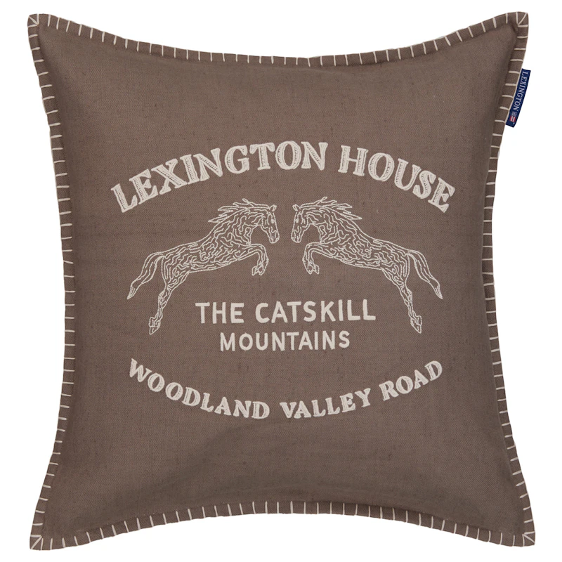 Catskills Logo Tyynynpäällinen 50x50 cm, Ruskea