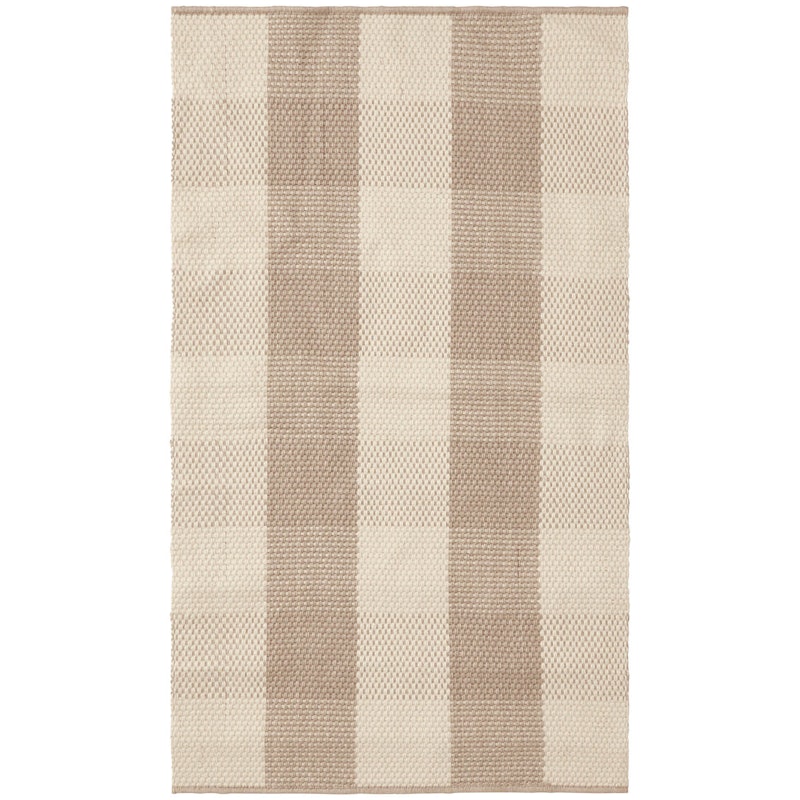 Checked Jute Matto 200x300 cm, Beige/Natural