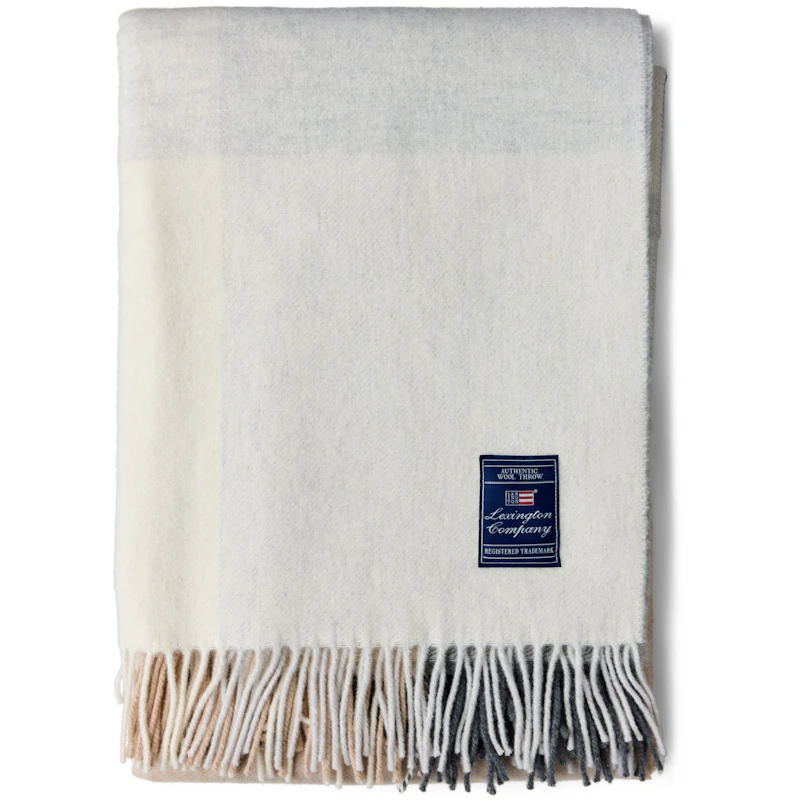 Checked Recycled Wool Huopa 130x170 cm