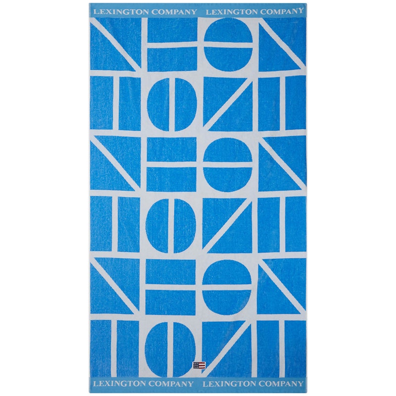 Graphic Rantapyyhe 100x180 cm, Sininen