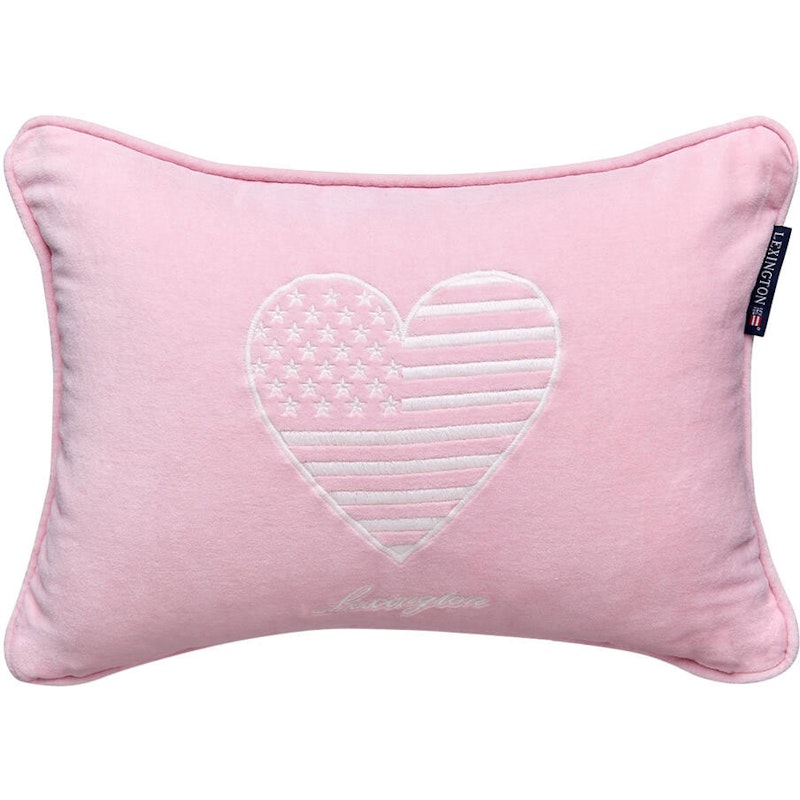 Kids Organic Cotton Velvet Tyynynpäällinen 30x40 cm, Pinkki