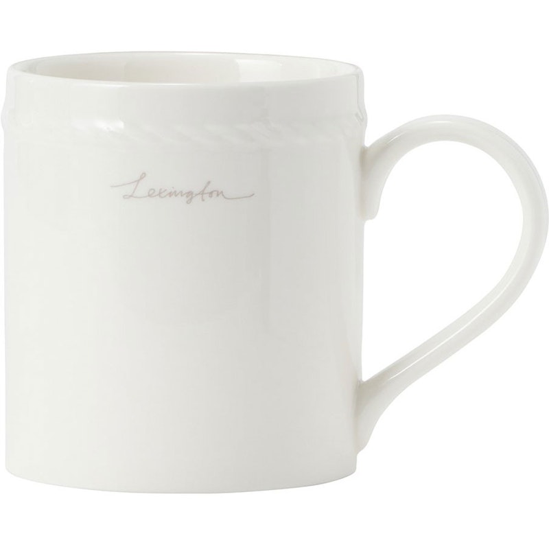 Lexington Porcelain Muki 8 cm, Valkoinen / Beige