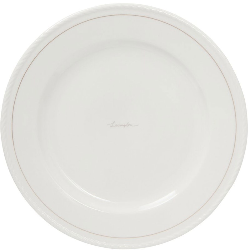Lexington Porcelain Pääruokalautanen 27,5 cm 4 kpl:n pakkaus, Valkoinen / Beige