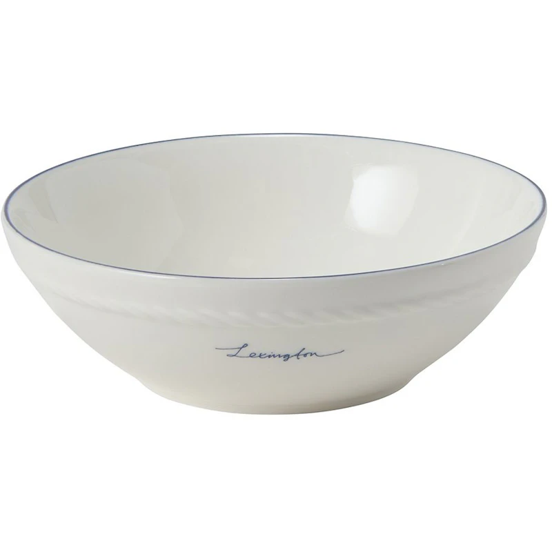 Lexington Porcelain Small Kulho 15,5 cm 4 kpl:n pakkaus, Valkoinen / Tummansininen