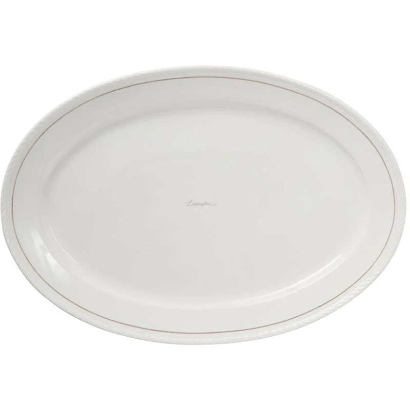 Lexington Porcelain Tarjoiluastia Soikea, Valkoinen / Beige