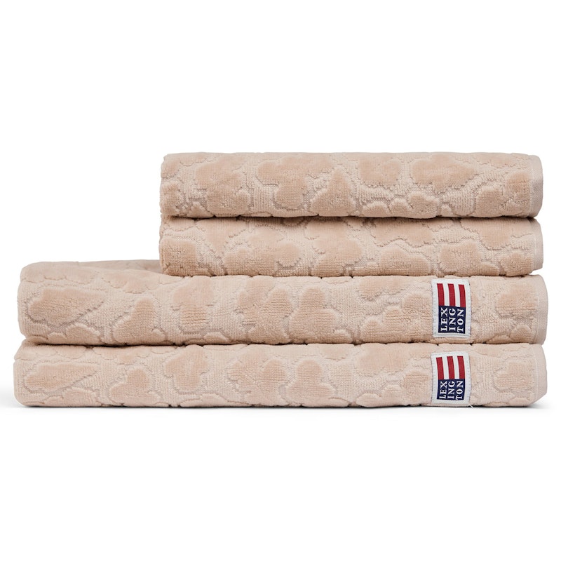 Velour Jacquard Leaves Pyyhe 50x70 cm