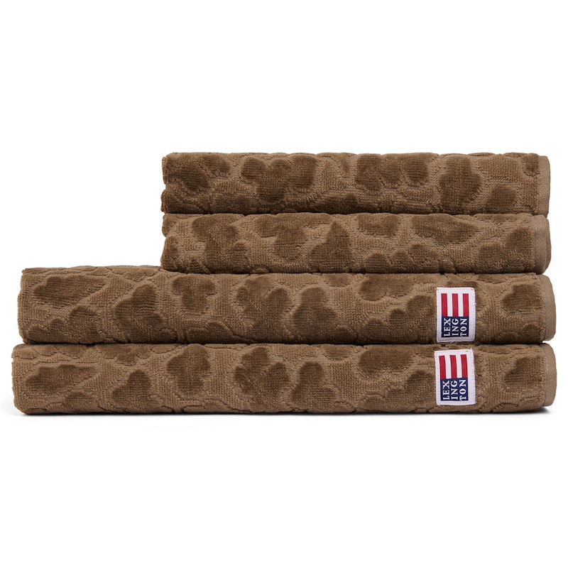 Velour Jacquard Leaves Pyyhe 50x70 cm