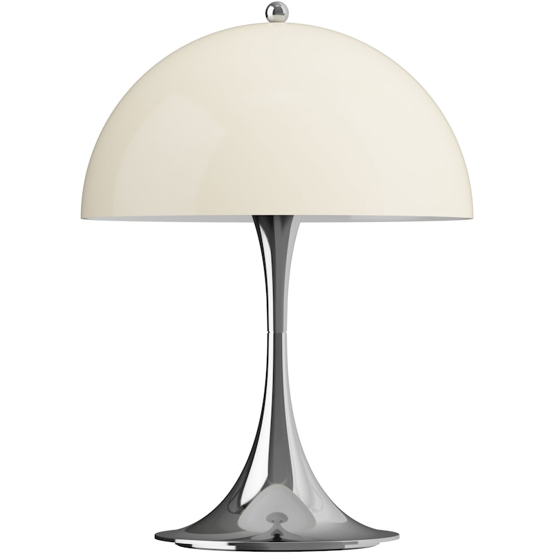 Panthella 250 Pöytävalaisin Kannettava, Krominvärinen / Opal Beige